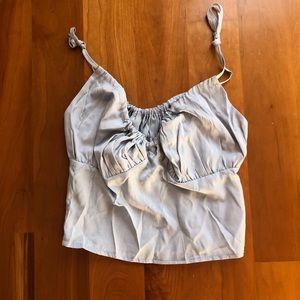 Shein Light Blue Crop Top